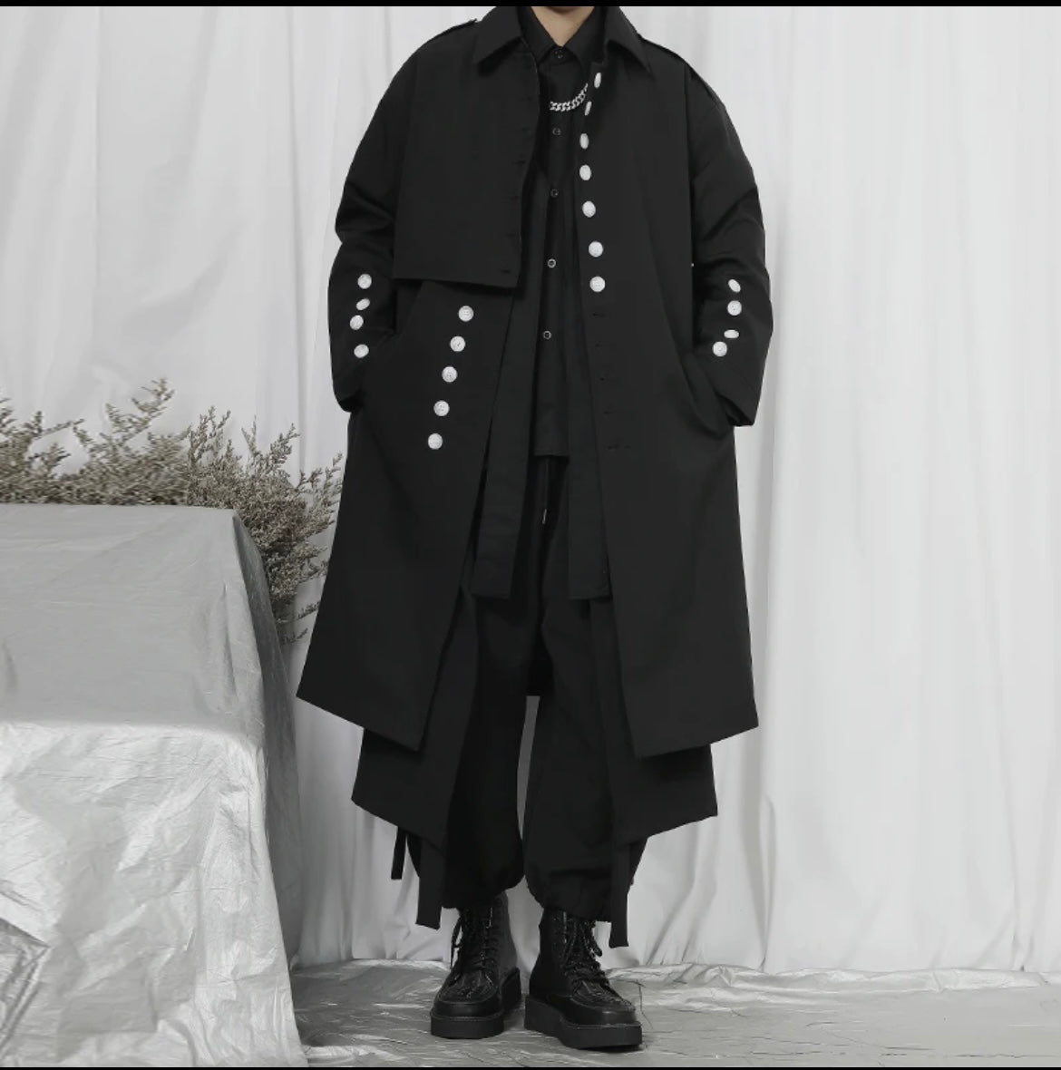 Men's Gothic Trench Coat